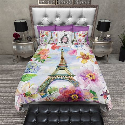 eiffel tower bed sheets